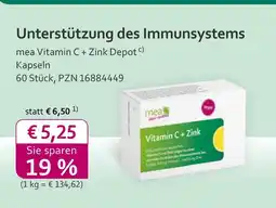 Mea Mea vitamin c + zink depot Angebot