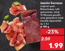 Kaufland Jamón Serrano Angebot