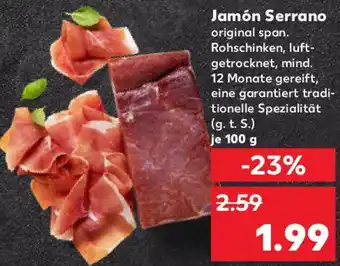 Kaufland Jamón Serrano Angebot