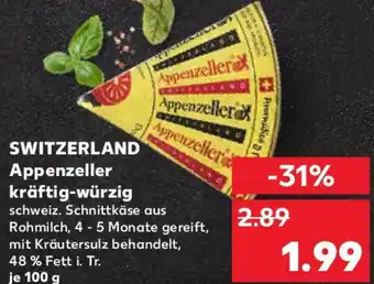 Kaufland SWITZERLAND Appenzeller kräftig-würzig Angebot