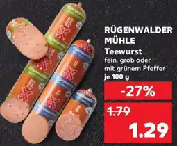 Kaufland RÜGENWALDER MÜHLE Teewurst Angebot