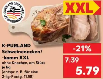 Kaufland K-PURLAND Schweinenacken/ -kamm XXL Angebot