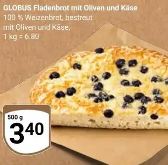 Globus GLOBUS Fladenbrot mit Oliven und Käse Angebot