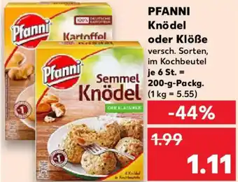 Kaufland PFANNI Knödel oder Klöße Angebot