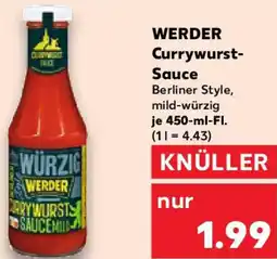 Kaufland WERDER Currywurst Sauce Angebot