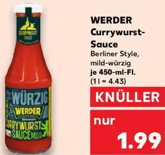 Kaufland WERDER Currywurst Sauce Angebot