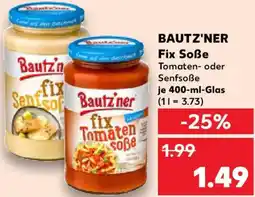 Kaufland BAUTZ'NER Fix Soẞe Angebot