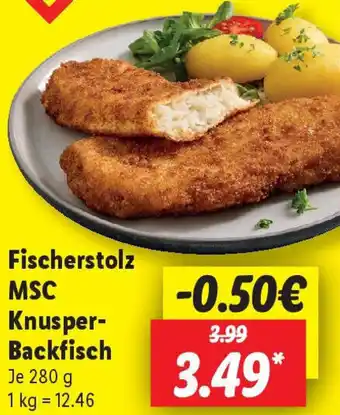Lidl Fischerstolz MSC Knusper Backfisch Angebot