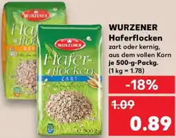 Kaufland WURZENER Haferflocken Angebot