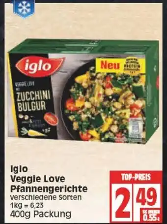 Edeka Iglo Veggie Love Pfannengerichte 400g Angebot