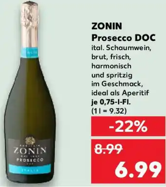 Kaufland ZONIN Prosecco DOC Angebot