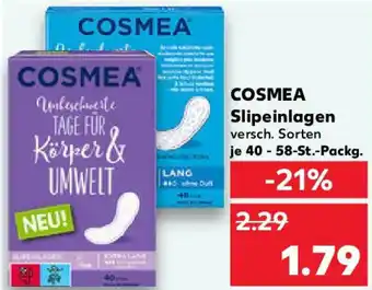 Kaufland COSMEA Slipeinlagen Angebot