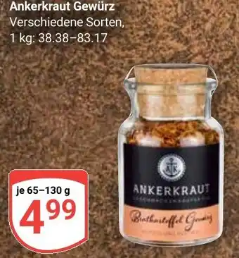 Globus Ankerkraut Gewürz Angebot