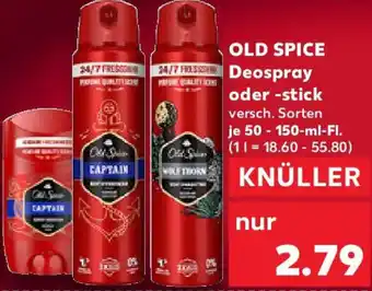 Kaufland OLD SPICE Deospray oder -stick Angebot
