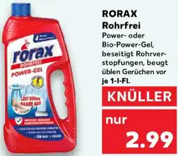 Kaufland RORAX Rohrfrei Angebot