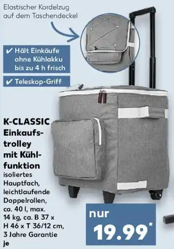 Kaufland K-CLASSIC Einkaufstrolley mit Kühlfunktion Angebot