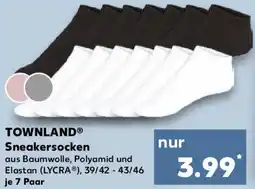 Kaufland TOWNLAND Sneakersocken Angebot