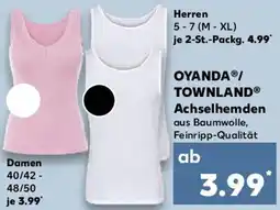 Kaufland OYANDA/ TOWNLAND Achselhemden Angebot