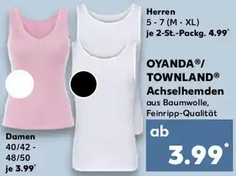 Kaufland OYANDA/ TOWNLAND Achselhemden Angebot