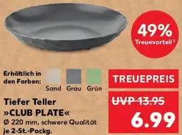 Kaufland Tiefer Teller CLUB PLATE Angebot