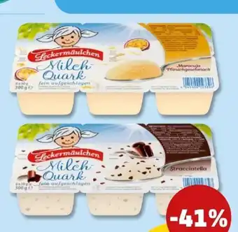 PENNY Frischli Leckermäulchen Milch Quark Stracciatella Angebot
