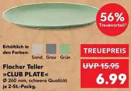 Kaufland Flacher Teller CLUB PLATE Angebot