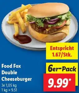Lidl Food Fox Double Cheeseburger Angebot