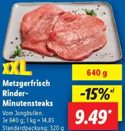 Lidl Metzgerfrisch Rinder Minutensteaks Angebot