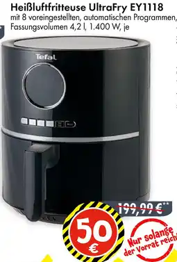 TEDi Tefal Heißluftfritteuse UltraFry EY1118 Angebot