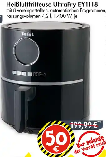 TEDi Tefal Heißluftfritteuse UltraFry EY1118 Angebot