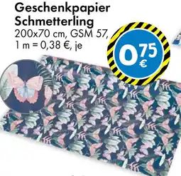 TEDi Geschenkpapier Schmetterling Angebot