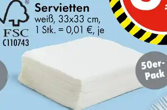 TEDi Servietten Angebot