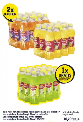 METRO 2 packungen rauch bravo Angebot
