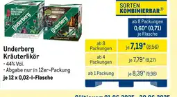 METRO Underberg kräuterlikör Angebot