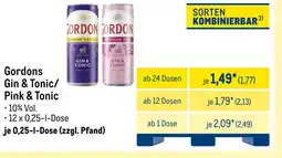 METRO Gordons gin & tonic/ pink & tonic Angebot