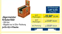 METRO Jägermeister kräuterlikör Angebot