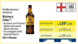 METRO Bulmers cider Angebot