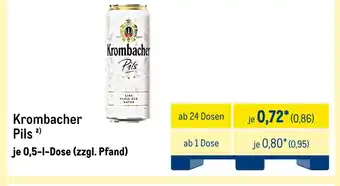 METRO Krombacher pils Angebot