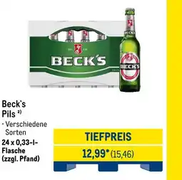 METRO Beck`s pils Angebot