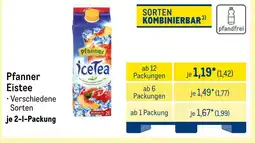 METRO Pfanner eistee Angebot