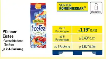 METRO Pfanner eistee Angebot