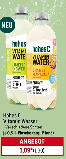 METRO Hohes c vitamin wasser Angebot