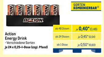 METRO Action energy drink Angebot