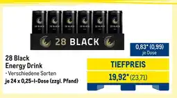 METRO 28 black energy drink Angebot