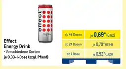 METRO Effect energy drink Angebot