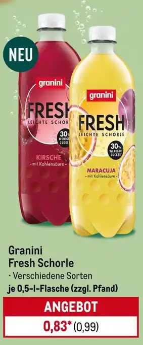 METRO Granini fresh schorle Angebot