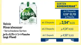 METRO Volvic mineralwasser Angebot