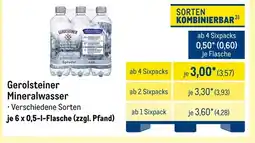 METRO Gerolsteiner mineralwasser Angebot