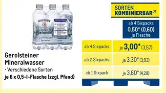 METRO Gerolsteiner mineralwasser Angebot