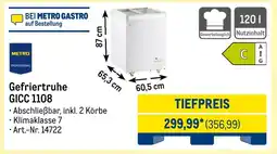METRO Gefriertruhe gicc 1108 Angebot
